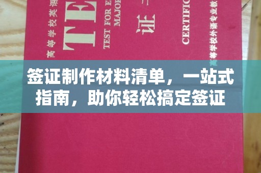 阳信签证制作材料清单，一站式指南，助你轻松搞定签证